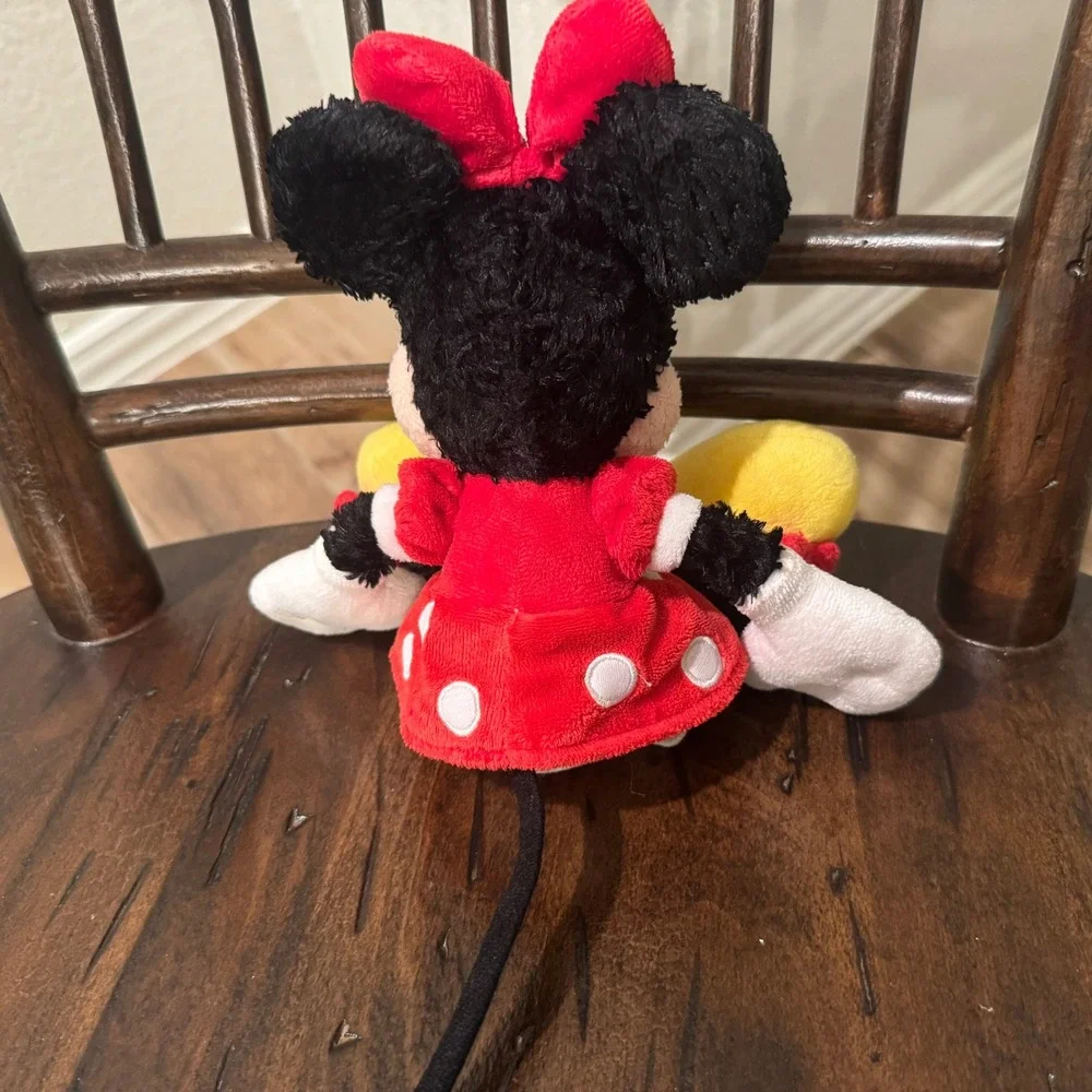 Disney Minnie Mouse Plush Red Polka Dot Dress White Gloves Yellow‎ Shoes Toy